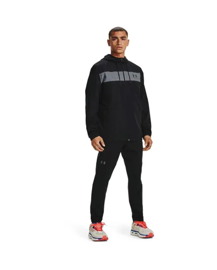 Sweatshirt à capuche manches longues Homme UA SPORTSTYLE WINDBREAKER Noir
