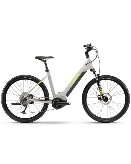 Vélo électrique trekking Unisexe TREKKING 6 CROSS LOW Gris/Jaune