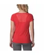 T-shirt manches courtes Femme Peak To Point II SS Tee Rouge