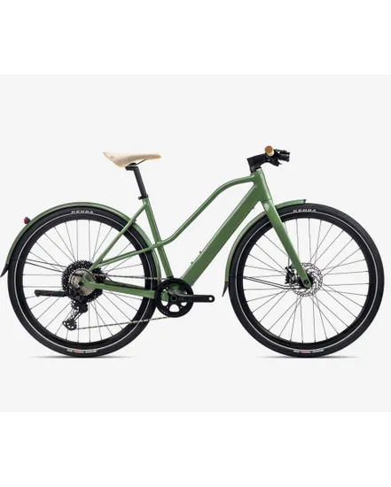 Vélo électrique urbain Unisexe VIBE MID H10 MUD Vert