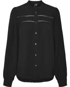 Chemise Femme VMEMMA LS Lace Shirt WVN GA NOOS