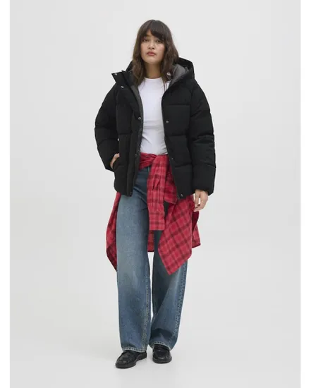 Doudoune à capuche Femme JXGLOBAL PUFFER JACKET OTW ACT Noir