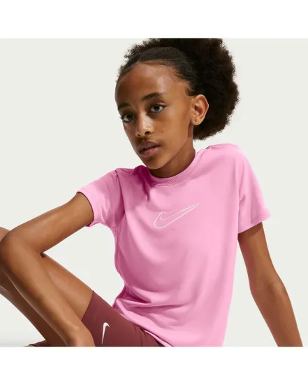 T-shirt Enfant G NK DF ONE STD SS TOP HBR Rose