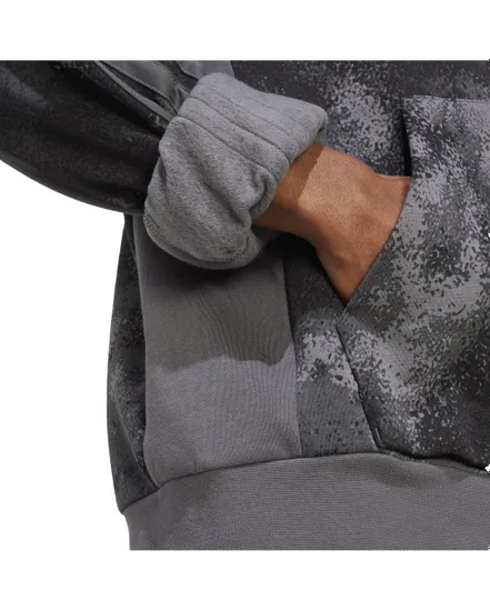 Sweat à capuche Homme M SEA AOP HD Noir