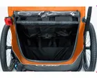 Remorque pour enfant 2 places DOUBLE CMPT X ACTIONTEAM Orange/Gris