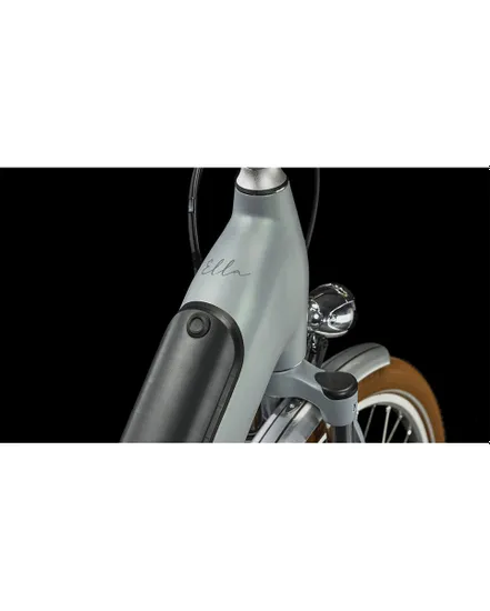 Vélo électrique urbain Femme ELLA CRUISE HYBRID 500 Gris