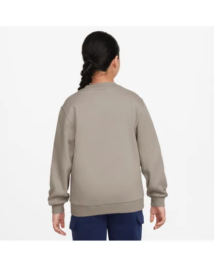 Sweat Garçon K NSW CLUB FLC CREW LS LBR Beige