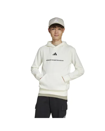 Sweat à capuche Enfant B FL HD Beige