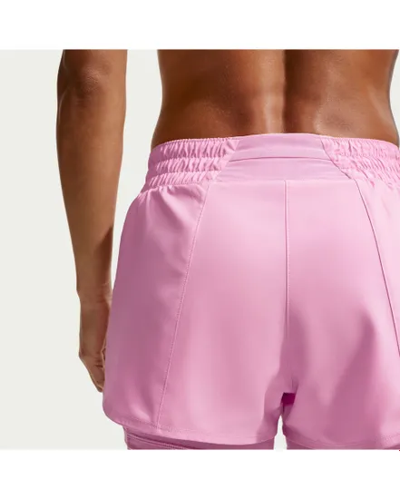 Short Femme W NK ONE DF MR 3IN 2N1 SHORT Rose