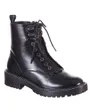 Bottines Femme ONLBOLD-4 PU LACE UP BOOT NOOS Noir