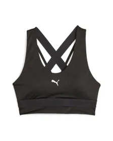 Brassière de sport Femme W STRONG MID SHINE BRA Noir