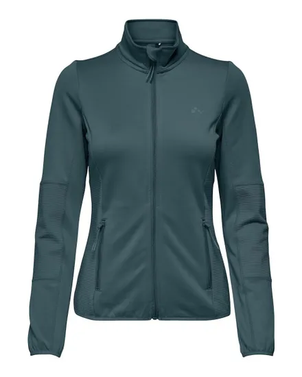 Veste zip Femme ONPJETTA HN FZ LS FLEECE JCK NOOS Bleu