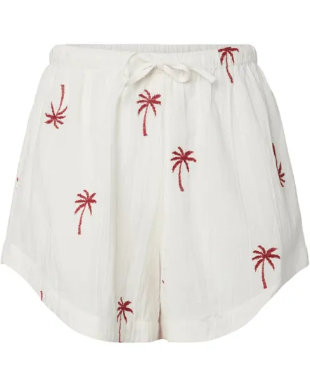 Short Femme Pckiana Broderie Tropicale