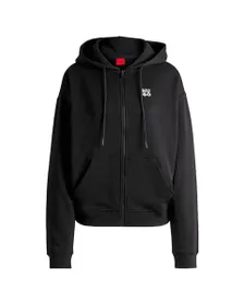 Sweat zippé à capuche Femme DALFINE Noir