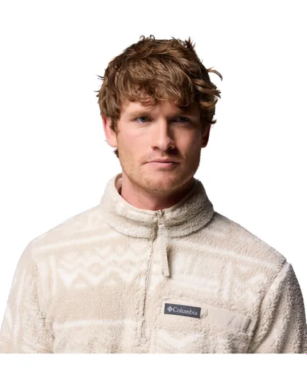 Polaire col zip Homme RUGGED RIDGE HIGH PILE HALF ZIP Beige