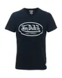 T-shirt manches courtes Homme TEE SHIRT COL V RON Noir