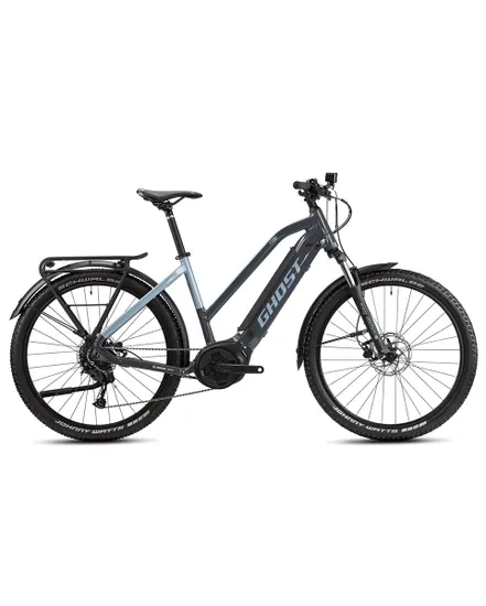 VTT électrique semi rigide Unisexe E-TERU ESSENTIAL EQ MID Gris/Bleu