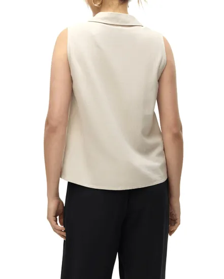 Chemise Femme VMMYMILO SL V-NECK SHIRT