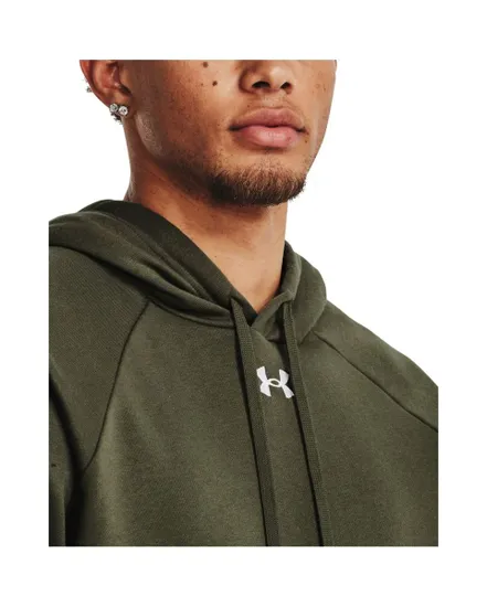 Sweat à capuche Homme UA RIVAL FLEECE HOODIE Vert