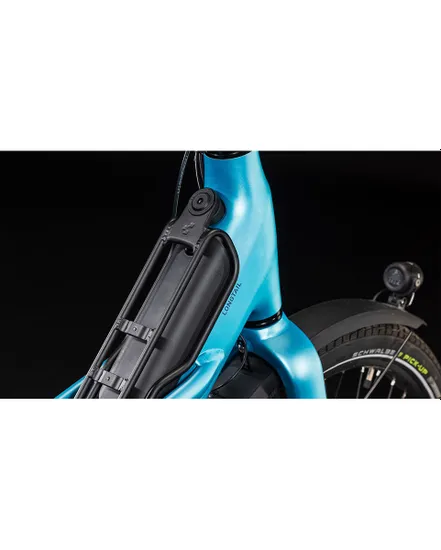 Vélo électrique cargo Unisexe LONGTAIL HYBRID 725 Bleu/Noir