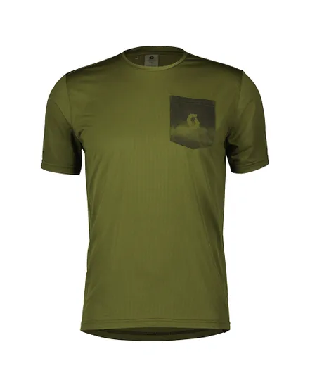 T-shirt manches courtes Homme GRAVEL 20 Vert/Noir