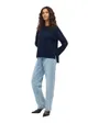 Pull col rond Femme VIOSTRIA O-NECK L/S KNIT TOP NOOS Bleu Marine