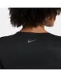T-Shirt de Running femme W NK SWOOSH RUN TOP SS Noir