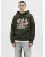 Sweat à capuche Homme JJELOGO SWEAT HOOD 2 COL 25/26 NOOS Vert