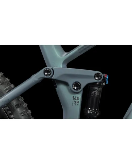 VTT électrique tout suspendu Unisexe STEREO HYBRID 140 HPC ABS 750 Gris/Bleu