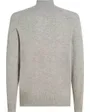 Pull col zippé Homme LAMBSWOOL ZIP MOCK Gris Chiné