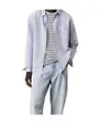 Chemise Homme LINEN COTTON REGULAR L/S SHIRT Bleu