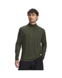Haut d'entrainement Homme UA TECH TEXTURED 1/2 ZIP Vert