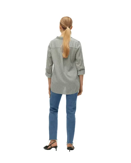 Chemise Femme VMBUMPY L/S Shirt New Wvn Noos