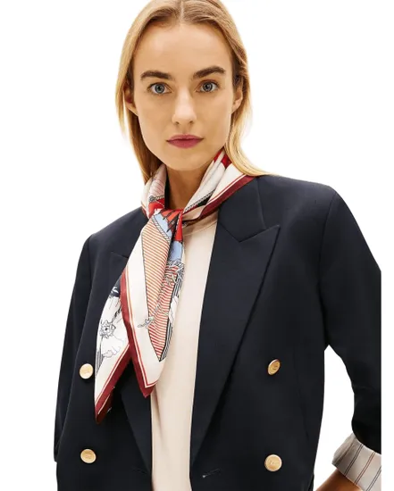 Foulard Homme Flag Floral Silk