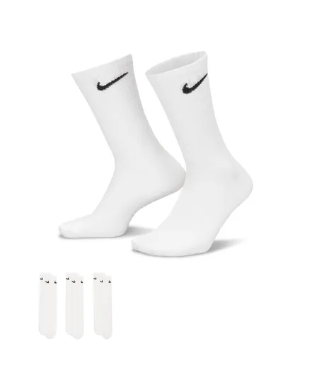 Lot 3 paires de chaussettes hautes Homme Nike U NK EVERYDAY LTWT CREW 3PR  Blanc Sport 2000
