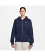 Sweat zip à capuche Femme W NSW PHNX FLC STD FZ HDY Bleu