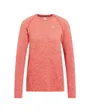 Haut manches longues Femme T-SHIRT CREW NECK L/S ESSENTIAL SEAMLESS Rose