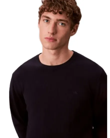 Pull col rond Homme LS 100% MERINO CREW 14GG Saphir Foncé