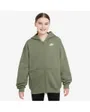 Sweat zip à capuche Enfant plus agé G NSW CLUB FLC OVRSZD FZ LBR Vert