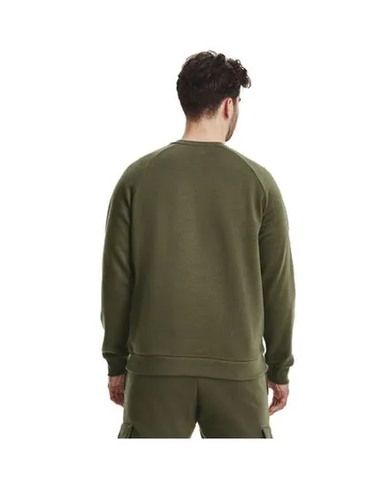 Sweat ML Homme UA RIVAL FLEECE CREW Vert
