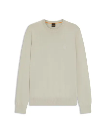 Pull col rond Homme KANOVANO S Beige Clair