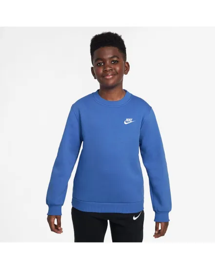 Sweat Enfant plus agé K NSW CLUB FLC CREW LS LBR Bleu
