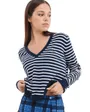 Pull Femme Rayé Col V