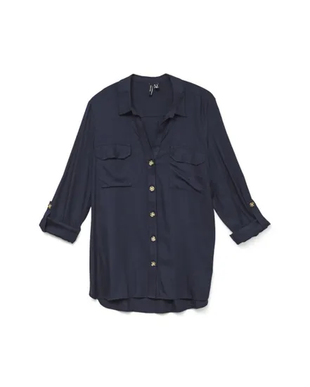 Chemise Femme VMBUMPY L/S Shirt New WVN Noos