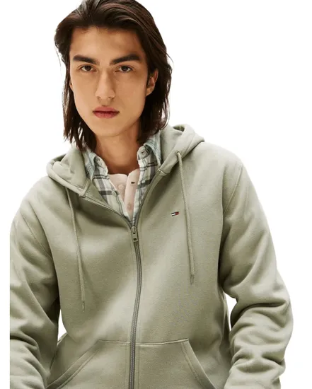 Sweat à Capuche Homme Tommy Jeans Flag Zip Thru