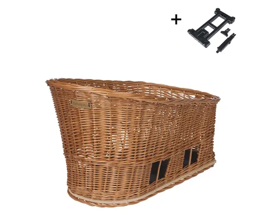 Panier arrière pour animal PASJA L MIK Osier - Ref B54025