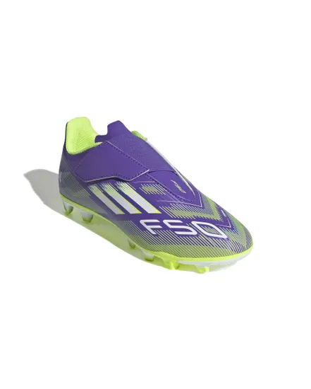 Crampons de football Homme F50 CLUB VEL FG/MG J Violet