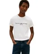 T-shirt col rond Homme CORE TOMMY LOGO TEE Blanc