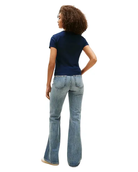 T-Shirt Slim Femme Tee Col Ras Tommy Jeans