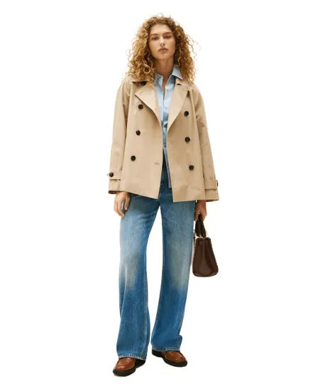 Trench Femme Tommy Hilfiger Coton Imperméable Court